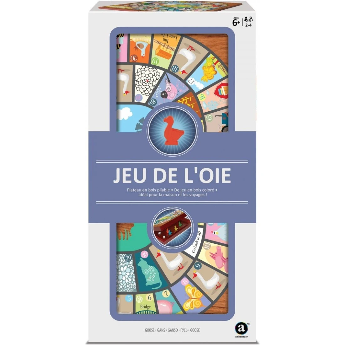 Jeu De L'oie Bois Pliable - Ambassador 3 Jeu De L'oie Bois Pliable - Ambassador