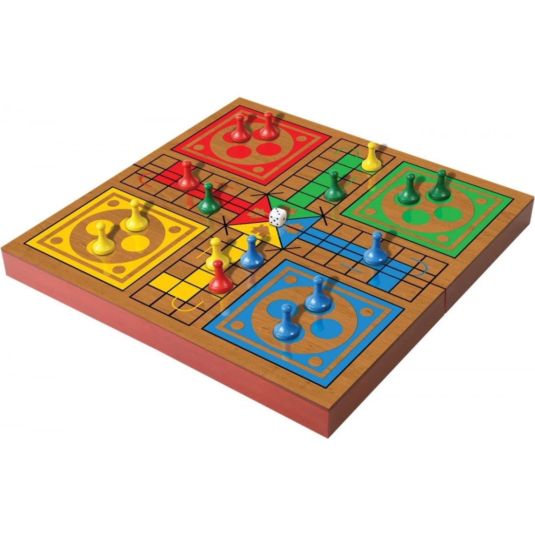 Jeu De Petits Chevaux Bois Pliable - Ambassador 4 Jeu De Petits Chevaux Bois Pliable - Ambassador – Image 2