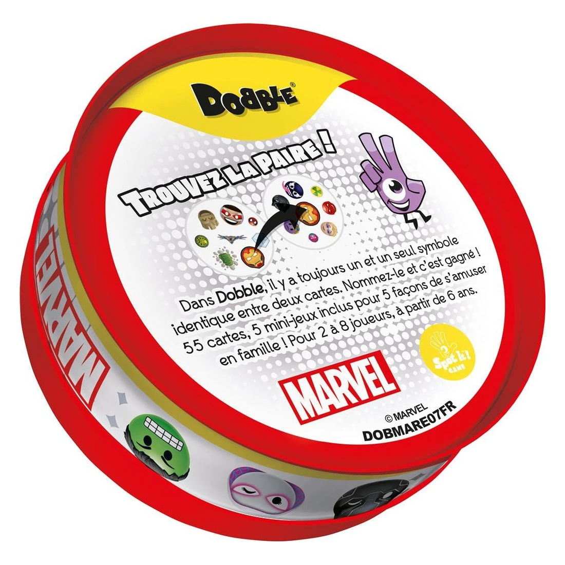 ASMODEE Dobble : Marvel Emoji - Eco Sleeve - Asmodée 7 ASMODEE Dobble : Marvel Emoji - Eco Sleeve - Asmodée – Image 5