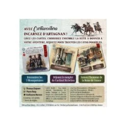 Cartaventura 3 Mousquetaires : L'Honneur De La Reine - Blam ! -Les Amis Ludiques Soldes blam cartaventura 3 mousquetaires l honneur de la reine 3770005767419 4
