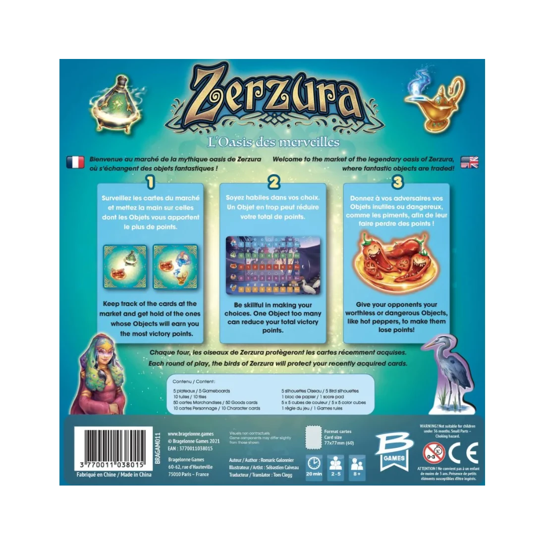 Jeu Zerzura L'oasis Des Merveilles - Bragelonne 6 Jeu Zerzura L'oasis Des Merveilles - Bragelonne – Image 4