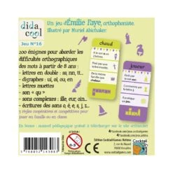 Orthodingo CE2 - Jeu Sur L'orthographe - Cocktail Games -Les Amis Ludiques Soldes cocktail games orthodingo ce2 jeu sur l orthographe 3760052143083 4