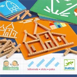 DJ08356 - Jeu éducatif - Eduludo Bâtonnets - Djeco -Les Amis Ludiques Soldes djeco jeu a ducatif eduludo ba tonnets dj08356 3070900083561 2