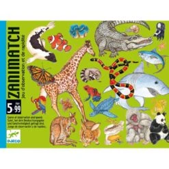 Jeu D'observation Et De Rapidité Zanimatch - Djeco -Les Amis Ludiques Soldes djeco jeu d observation et de rapidite zanimatch 3070900051539 2