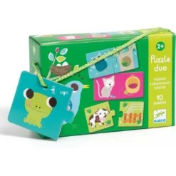 Puzzle 10 X 2 Pièces - Duo : Animaux - Habitat - Djeco