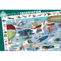 Puzzle 200 Pièces : Puzzle Observation : Aéro Club - Djeco -Les Amis Ludiques Soldes djeco puzzle 200 pieces puzzle observation aero club 3070900074514 5