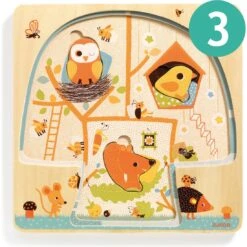 Puzzle - 3 Niveaux - Cabane Dans Les Arbres - Djeco -Les Amis Ludiques Soldes djeco puzzle 3 niveaux cabane dans les arbres 3070900014817 3
