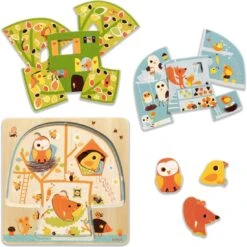 Puzzle - 3 Niveaux - Cabane Dans Les Arbres - Djeco -Les Amis Ludiques Soldes djeco puzzle 3 niveaux cabane dans les arbres 3070900014817 4