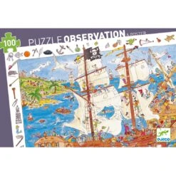 Puzzle Observation - Les Pirates - 100 Pcs - Fsc Mix - DJ07506 - Djeco -Les Amis Ludiques Soldes djeco puzzle observation les pirates 100 pcs fsc mix dj07506 3070900075061 5