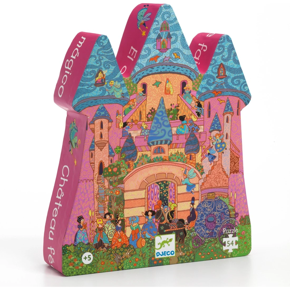 Puzzle Silhouette - Château Féerique - 54 Pcs - DJ07246 - Djeco 3 Puzzle Silhouette - Château Féerique - 54 Pcs - DJ07246 - Djeco