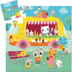 Puzzle Silhouette - Le Glacier- 16 Pièces - Djeco -Les Amis Ludiques Soldes djeco puzzle silhouette le glacier 16 pieces 3070900072640 2