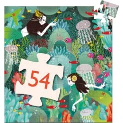 Puzzle Silhouette - Paradis Aquatique - 54 Pièces - Djeco -Les Amis Ludiques Soldes djeco puzzle silhouette paradis aquatique 54 pieces 3070900072428 1