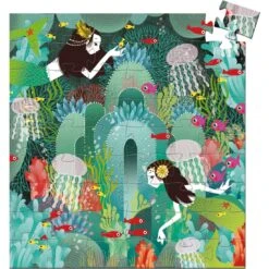 Puzzle Silhouette - Paradis Aquatique - 54 Pièces - Djeco -Les Amis Ludiques Soldes djeco puzzle silhouette paradis aquatique 54 pieces 3070900072428 4