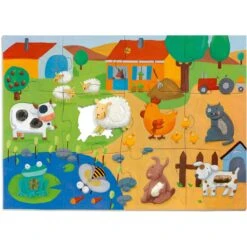 Puzzle Tactilo Ferme Enfant - 20 Pièces - Djeco -Les Amis Ludiques Soldes djeco puzzle tactilo ferme enfant 20 pieces 3070900071179 1