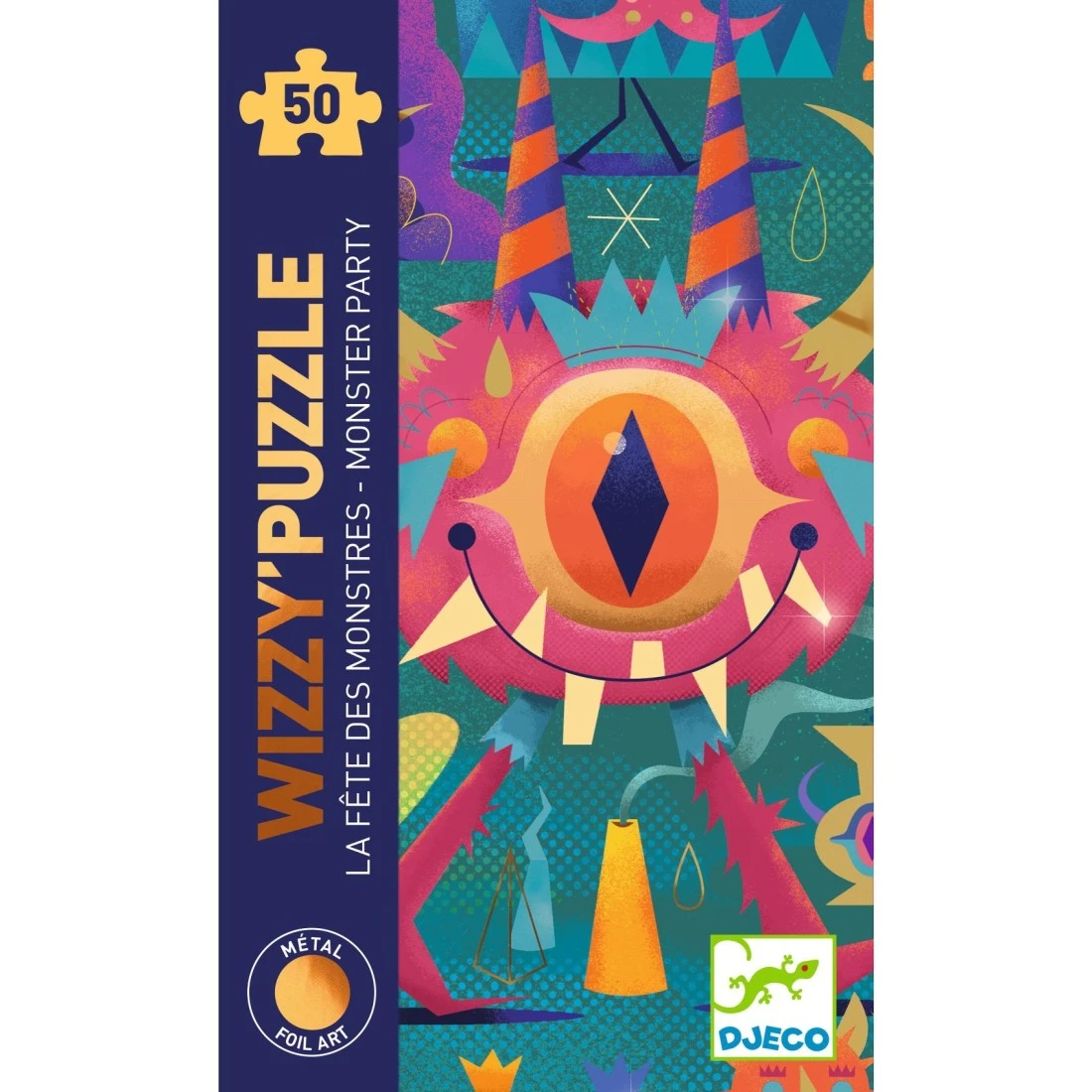 Wizzy Puzzle - La Fête Des Monstres - 50 Pièces - Djeco 5 Wizzy Puzzle - La Fête Des Monstres - 50 Pièces - Djeco – Image 3