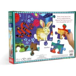 Puzzle - La Vie Sur Terre - 100 Pièces - Eeboo -Les Amis Ludiques Soldes eeboo puzzle la vie sur terre 100 pieces 689196503948 1