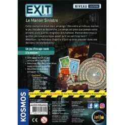 Exit : Le Manoir Sinistre - Iello -Les Amis Ludiques Soldes iello exit le manoir sinistre 3760175516214 2
