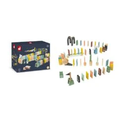 Janod - Dominos Sweet Cocoon -Les Amis Ludiques Soldes janod janod dominos sweet cocoon 3700217344047 3