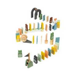 Janod - Dominos Sweet Cocoon -Les Amis Ludiques Soldes janod janod dominos sweet cocoon 3700217344047 9