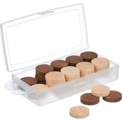 Boîte De Pions Dames En Bois - Jeujura