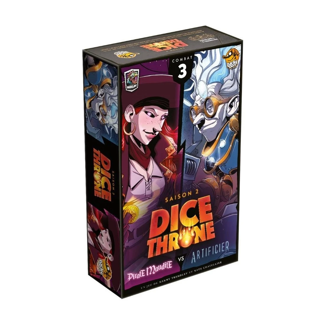 Dice Throne S2- Artificier Vs Pirate Maudite - Lucky Duck Games 3 Dice Throne S2- Artificier Vs Pirate Maudite - Lucky Duck Games