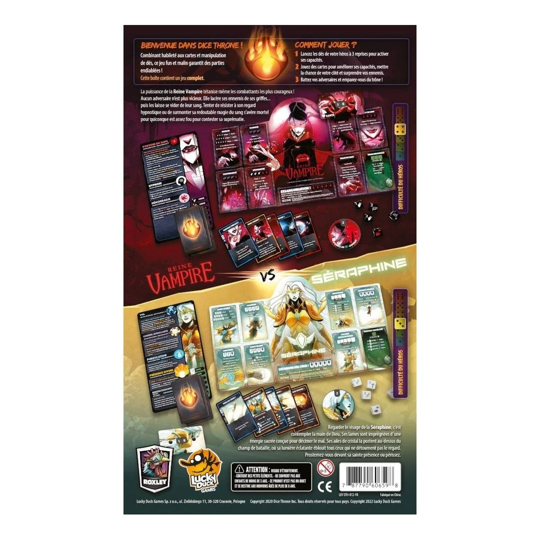 Dice Throne S2- Séraphine Vs Reine Vampire - Lucky Duck Games 4 Dice Throne S2- Séraphine Vs Reine Vampire - Lucky Duck Games – Image 2
