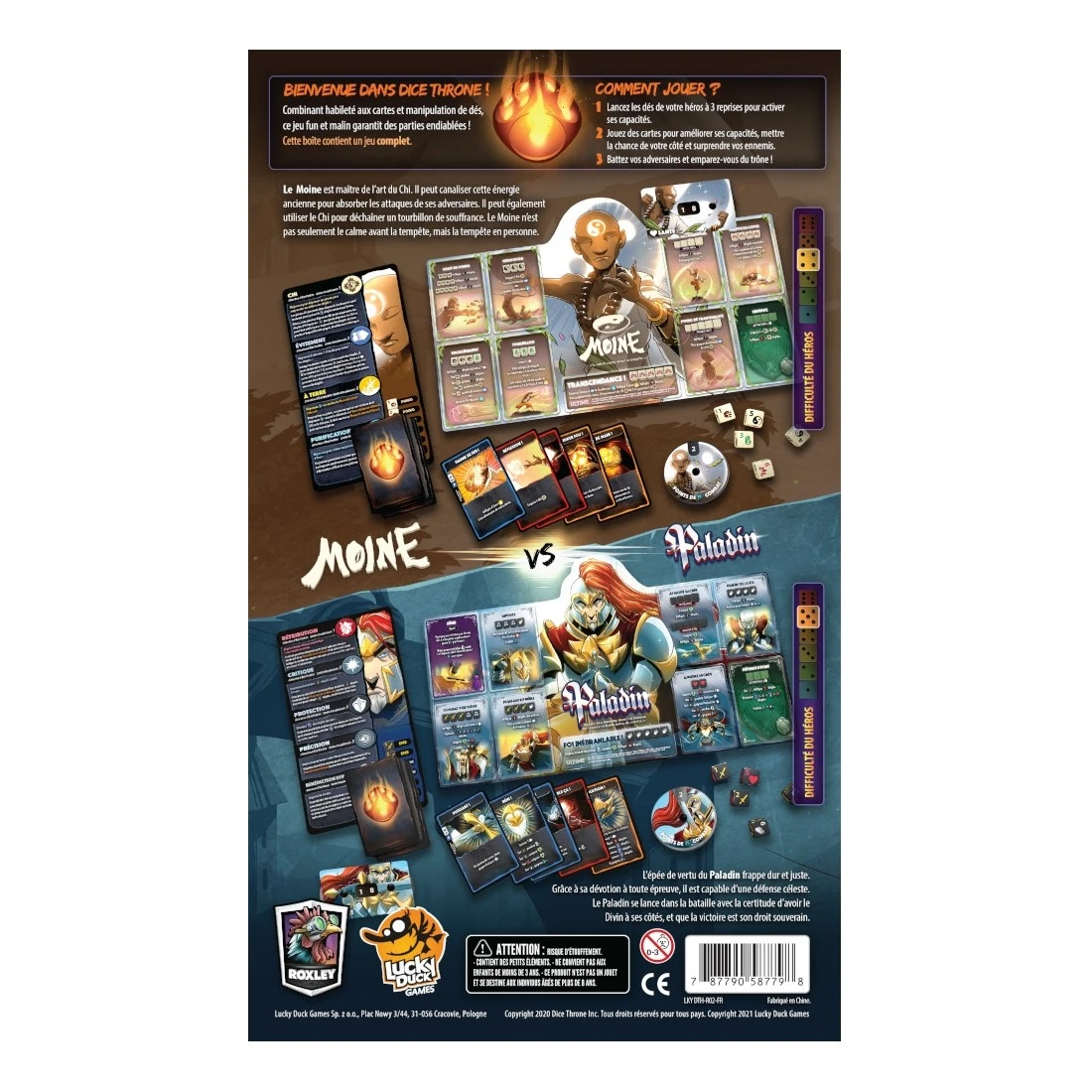 Dice Throne Saison 1 : Moine Vs Paladin - Lucky Duck Games 5 Dice Throne Saison 1 : Moine Vs Paladin - Lucky Duck Games – Image 3