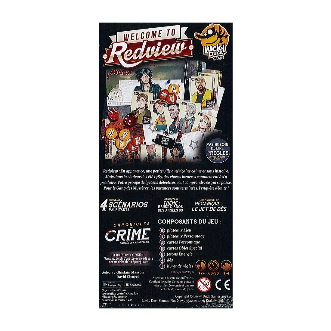 Extension Chronicle Of Crime - Welcome To Redview - Lucky Duck Games 4 Extension Chronicle Of Crime - Welcome To Redview - Lucky Duck Games – Image 2