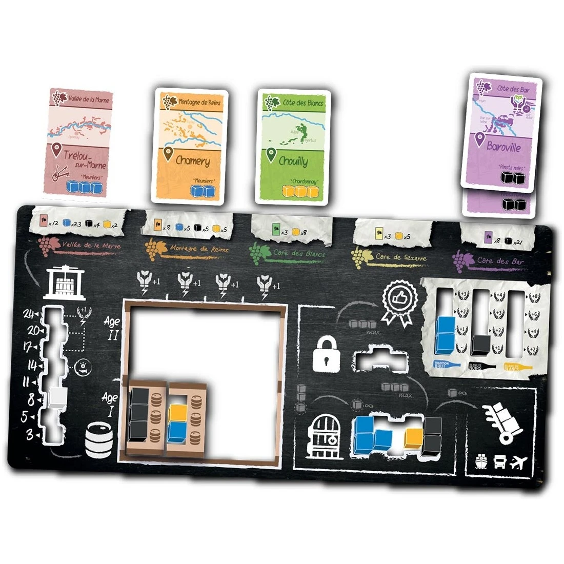 Age Of Champagne - Kickstarter - Old Hen Games 7 Age Of Champagne - Kickstarter - Old Hen Games – Image 5