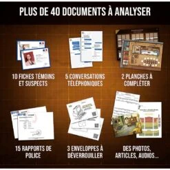Dossiers Criminels - Le Maestro Assassiné - Platonia Games -Les Amis Ludiques Soldes platonia games dossiers criminels le maestro assassine 3760363610014 5