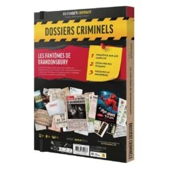 Dossiers Criminels - Les Fantômes De Brandonsbury - Platonia Games -Les Amis Ludiques Soldes platonia games dossiers criminels les fantomes de brandonsbury 3760363610083 2