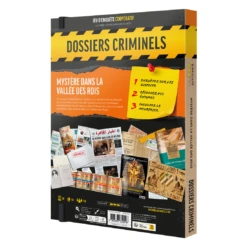 Dossiers Criminels - Mystère Dans La Vallée Des Rois - Platonia Games -Les Amis Ludiques Soldes platonia games dossiers criminels mystere dans la vallee des rois 3760363610151 1