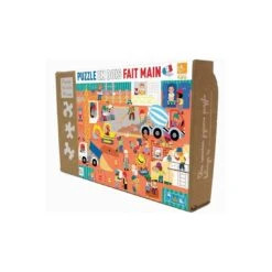 Puzzle Bois - Le Chantier - 24 Pcs - Puzzle Michèle Wilson