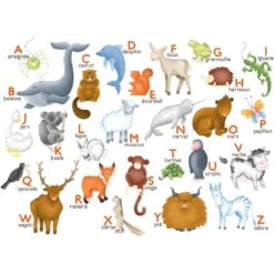 Puzzle - L'Alphabet Des Animaux D' Hannah Weeks - 12 Pièces - Puzzle Michèle Wilson -Les Amis Ludiques Soldes puzzle michele wilson puzzle l alphabet des animaux d hannah weeks 12 pieces 3700183418919 2