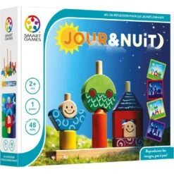 Jour Et Nuit - Jeu à Empiler Et Casse-tête En Bois - Casse-têtes