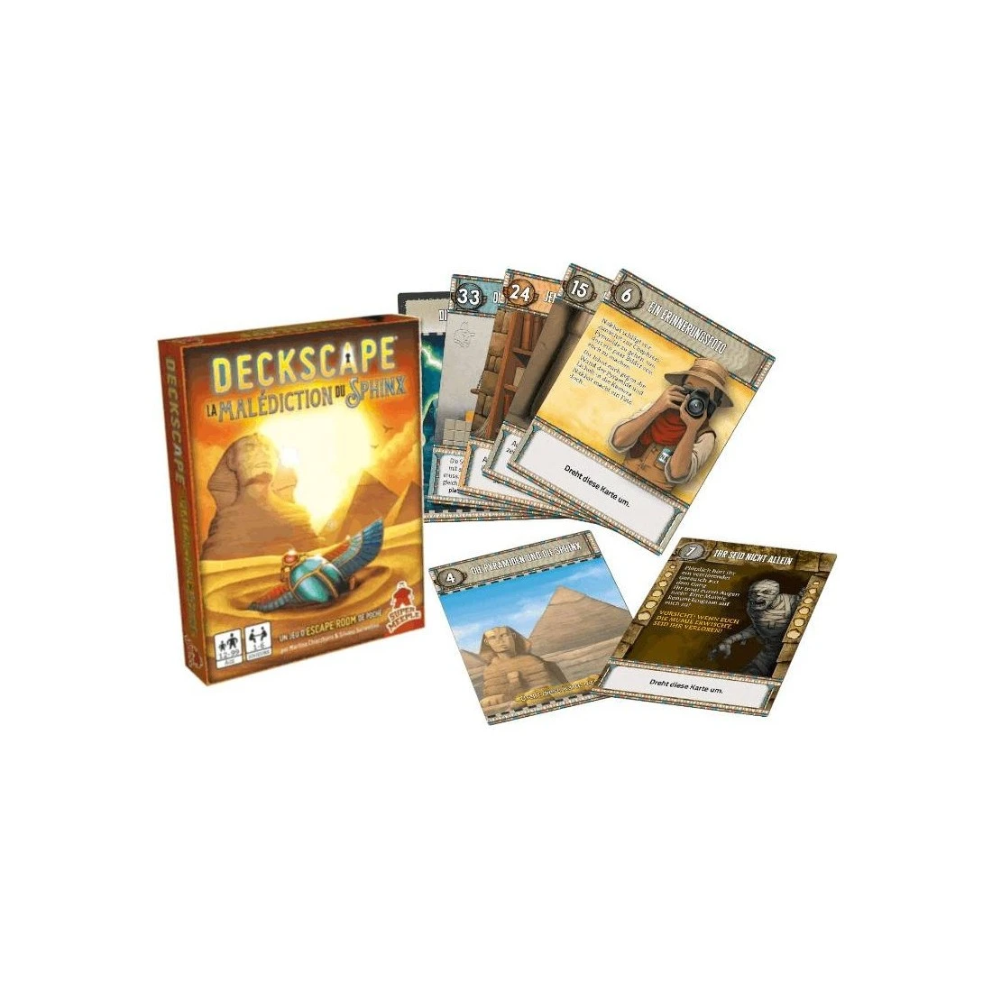 Deckscape - La Malédiction Du Sphinx - Super Meeple 4 Deckscape - La Malédiction Du Sphinx - Super Meeple – Image 2