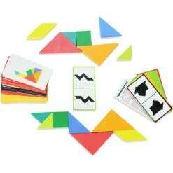 Tangram En Bois Pour Enfant Battle - Vilac -Les Amis Ludiques Soldes vilac tangram en bois pour enfant battle 3048700060617 11