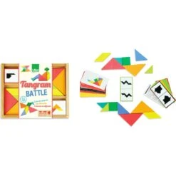 Tangram En Bois Pour Enfant Battle - Vilac -Les Amis Ludiques Soldes vilac tangram en bois pour enfant battle 3048700060617 13