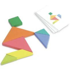 Tangram En Bois Pour Enfant Battle - Vilac -Les Amis Ludiques Soldes vilac tangram en bois pour enfant battle 3048700060617 8