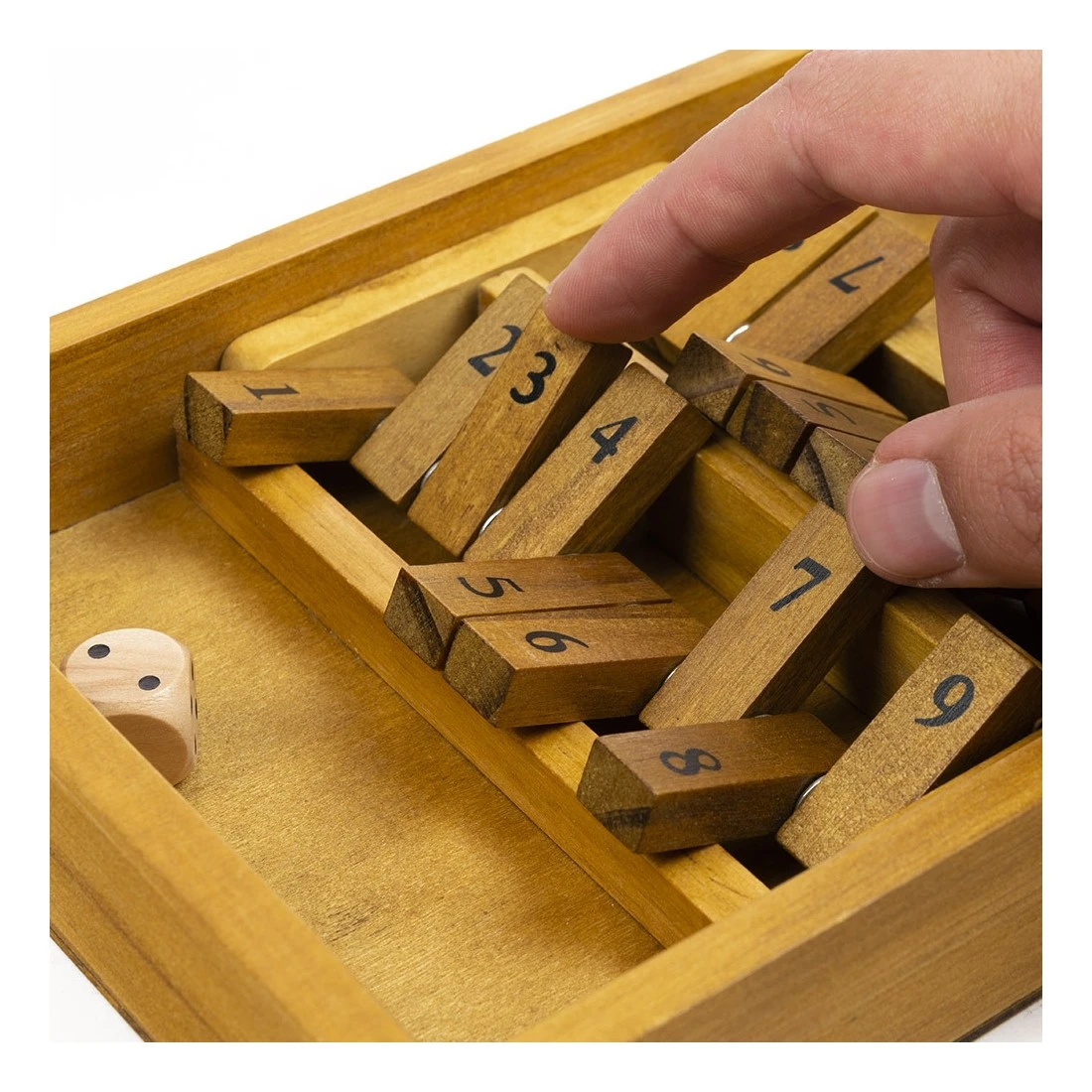 Shut The Box - Professor Puzzle - Wooden Games Workshop 4 Shut The Box - Professor Puzzle - Wooden Games Workshop – Image 2